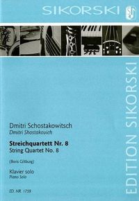 Cover image for String Quartet No. 8: Arranged for Solo Piano