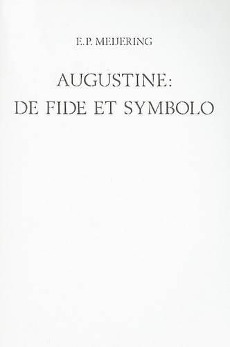 Cover image for Augustine: De fide et symbolo: Introduction, translation, commentary