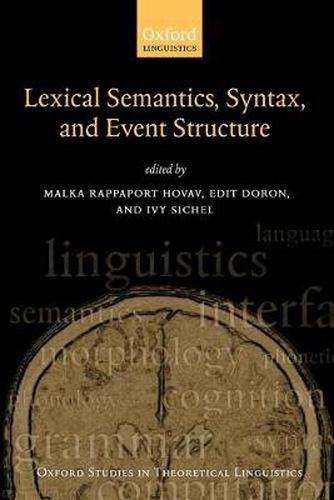 Cover image for Lexical Semantics, Syntax, and Event Structure