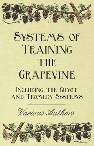 Cover image for Systems of Training the Grapevine, Including the Guyot and Thomery Systems