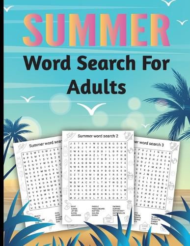 Cover image for Summer Word Search for Adults