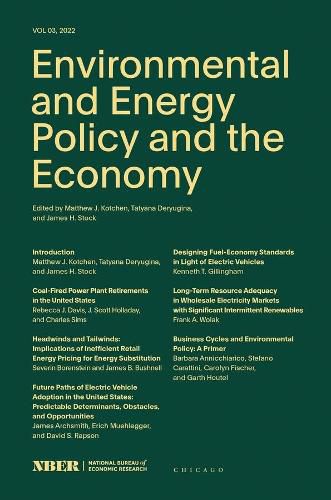 Cover image for Environmental and Energy Policy and the Economy: Volume 3