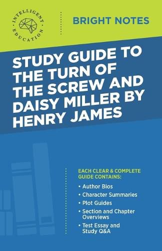 Cover image for Study Guide to The Turn of the Screw and Daisy Miller by Henry James