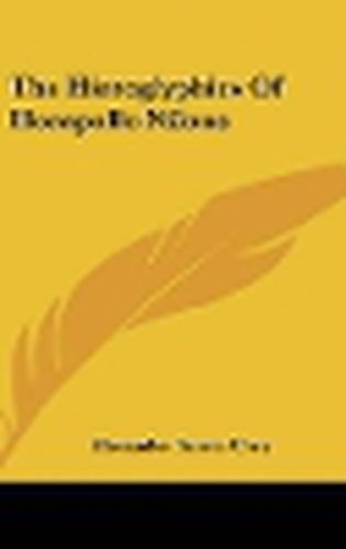 Cover image for The Hieroglyphics of Horapollo Nilous