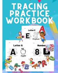 Cover image for Alphabet A-Z And Number 1-10 Handwriting Practice Workbook For Kids