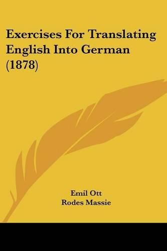 Exercises for Translating English Into German (1878)