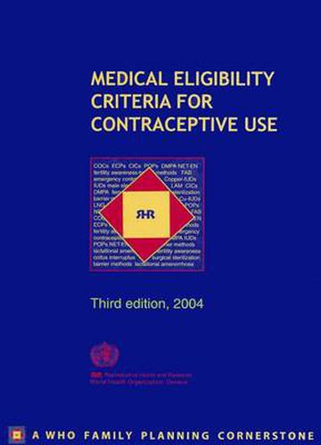 Cover image for Medical Eligibility Criteria for Contraceptive Use
