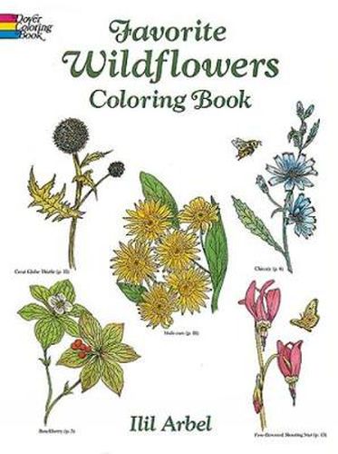 Cover image for Favourite Wildflowers Colouring Book