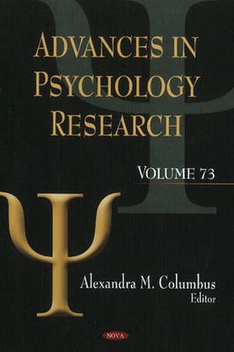 Cover image for Advances in Psychology Research: Volume 73