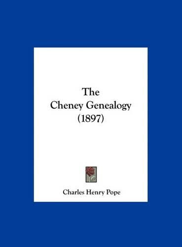 The Cheney Genealogy (1897)