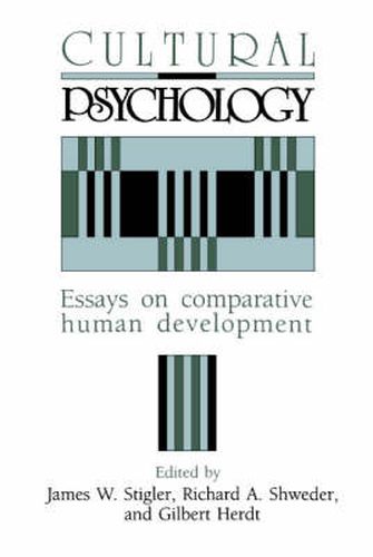 Cover image for Cultural Psychology: Essays on Comparative Human Development