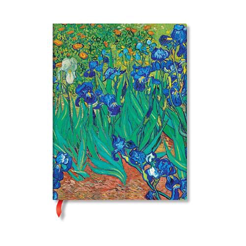 Cover image for Van Gogh's Irises Mini Unlined Hardback Journal (Elastic Band Closure)