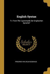 Cover image for English Syntax