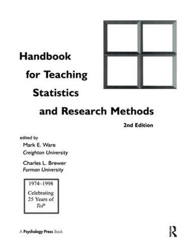 Cover image for Handbook for Teaching Statistics and Research Methods