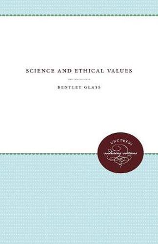 Cover image for Science and Ethical Values