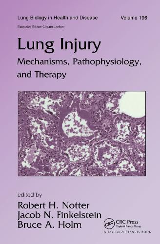 Cover image for Lung Injury: Mechanisms, Pathophysiology, and Therapy