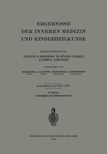 Cover image for Fettleibigkeit Und Entfettungskuren