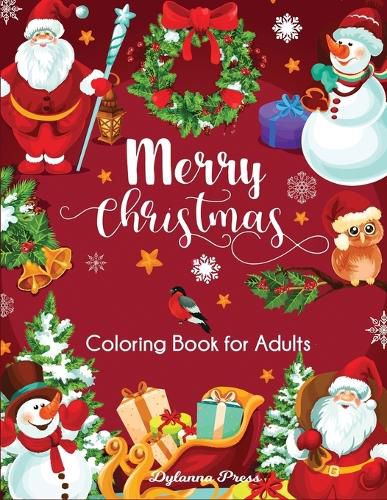 Cover image for Merry Christmas Coloring Book for Adults: Beautiful Holiday Designs