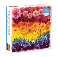Cover image for Rainbow Summer Flowers 500 Piece Puzzle