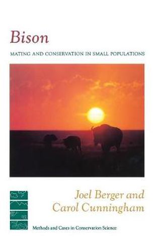 Cover image for Bison: Mating and Conservation in Small Populations