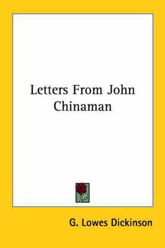 Cover image for Letters from John Chinaman