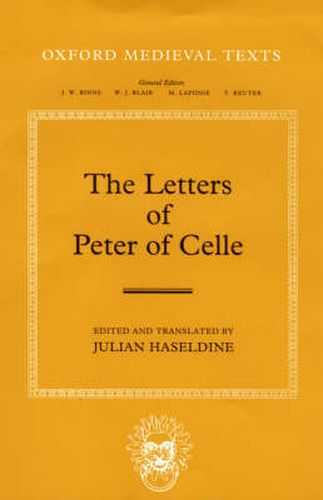 Cover image for The Letters of Peter of Celle