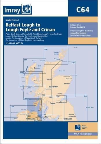 Cover image for Imray Chart C64: North Channel - Belfast Lough to Lough Foyle and Crinan
