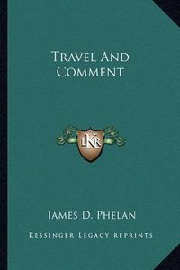 Cover image for Travel and Comment