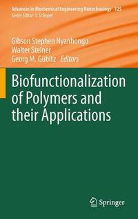Cover image for Biofunctionalization of Polymers and their Applications