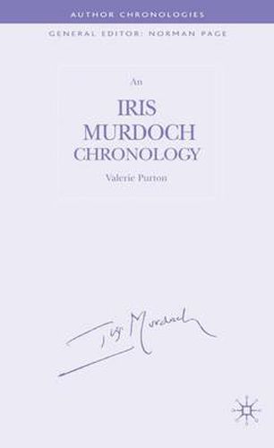 An Iris Murdoch Chronology