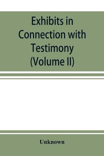 Cover image for Exhibits in Connection with Testimony