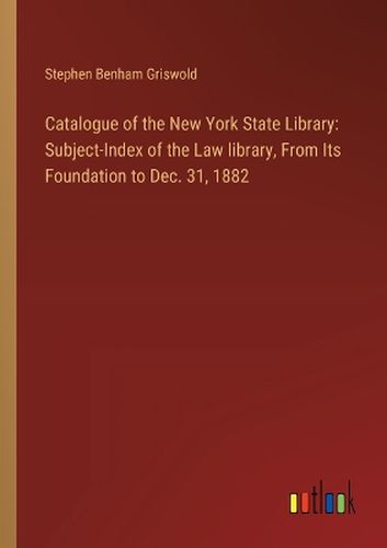 Catalogue of the New York State Library