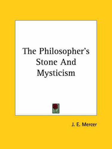 Cover image for The Philosopher's Stone and Mysticism