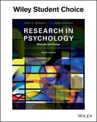 Cover image for Research in Psychology: Methods and Design