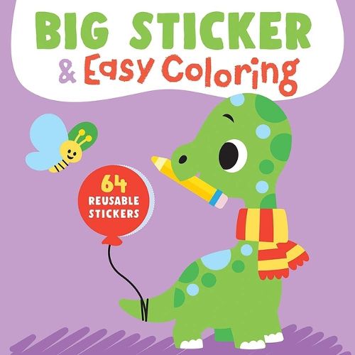 Cover image for Big Sticker & Easy Coloring (Dinosaur)