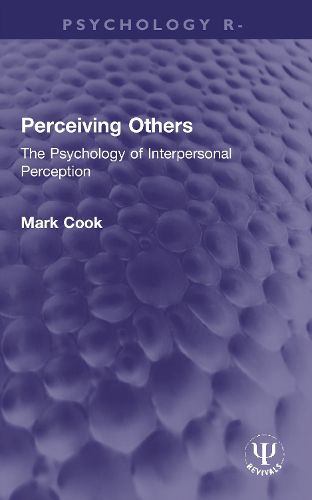 Cover image for Perceiving Others