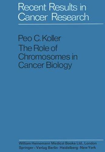 Cover image for The Role of Chromosomes in Cancer Biology