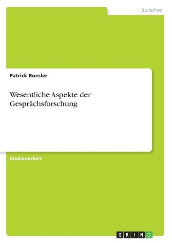 Cover image for Wesentliche Aspekte der Gesprachsforschung