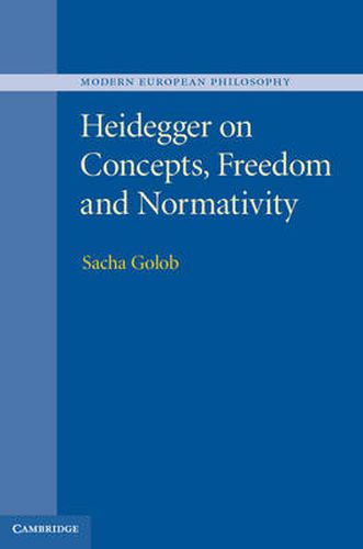 Cover image for Heidegger on Concepts, Freedom and Normativity