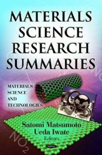 Cover image for Materials Science Research Summaries