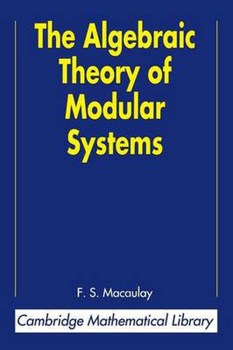 Cover image for The Algebraic Theory of Modular Systems