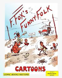 Cover image for Fox's funny folk, cartoons