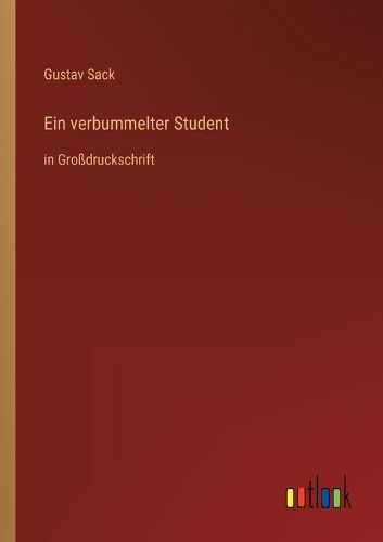 Cover image for Ein verbummelter Student