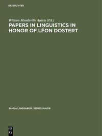 Cover image for Papers in linguistics in honor of Leon Dostert