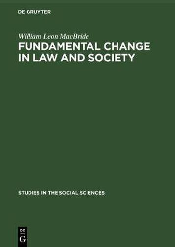Cover image for Fundamental change in law and society: Hart and Sartre on revolution