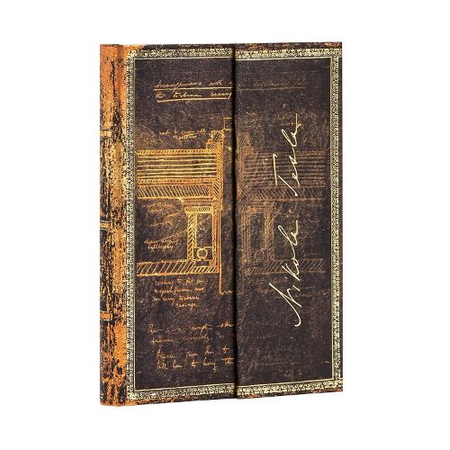 Cover image for Tesla, Sketch of a Turbine Mini Unlined Hardcover Journal