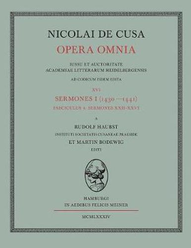 Nicolai de Cusa Opera omnia