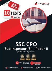 Cover image for SSC CPO (SI) Paper II (Recruitment of Sub-Inspector) Exam 2023 (English Edition) - 10 Full Length Mock Tests (2000 Solved Questions) with Free Access to Online Tests