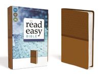 Cover image for NIV, ReadEasy Bible, Large Print, Leathersoft, Tan, Red Letter