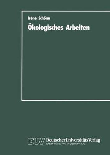 Cover image for Okologisches Arbeiten